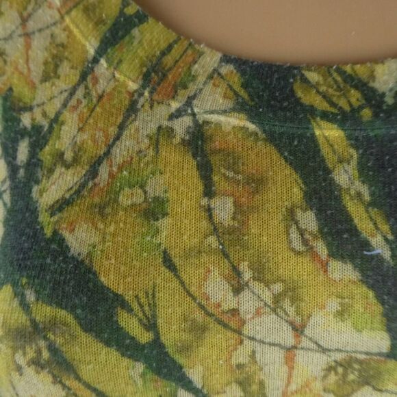 Soft Surroundings Anabel Tunic Blouse Watercolor Trees Forest Sunset PXS Thermal - Picture 5 of 9